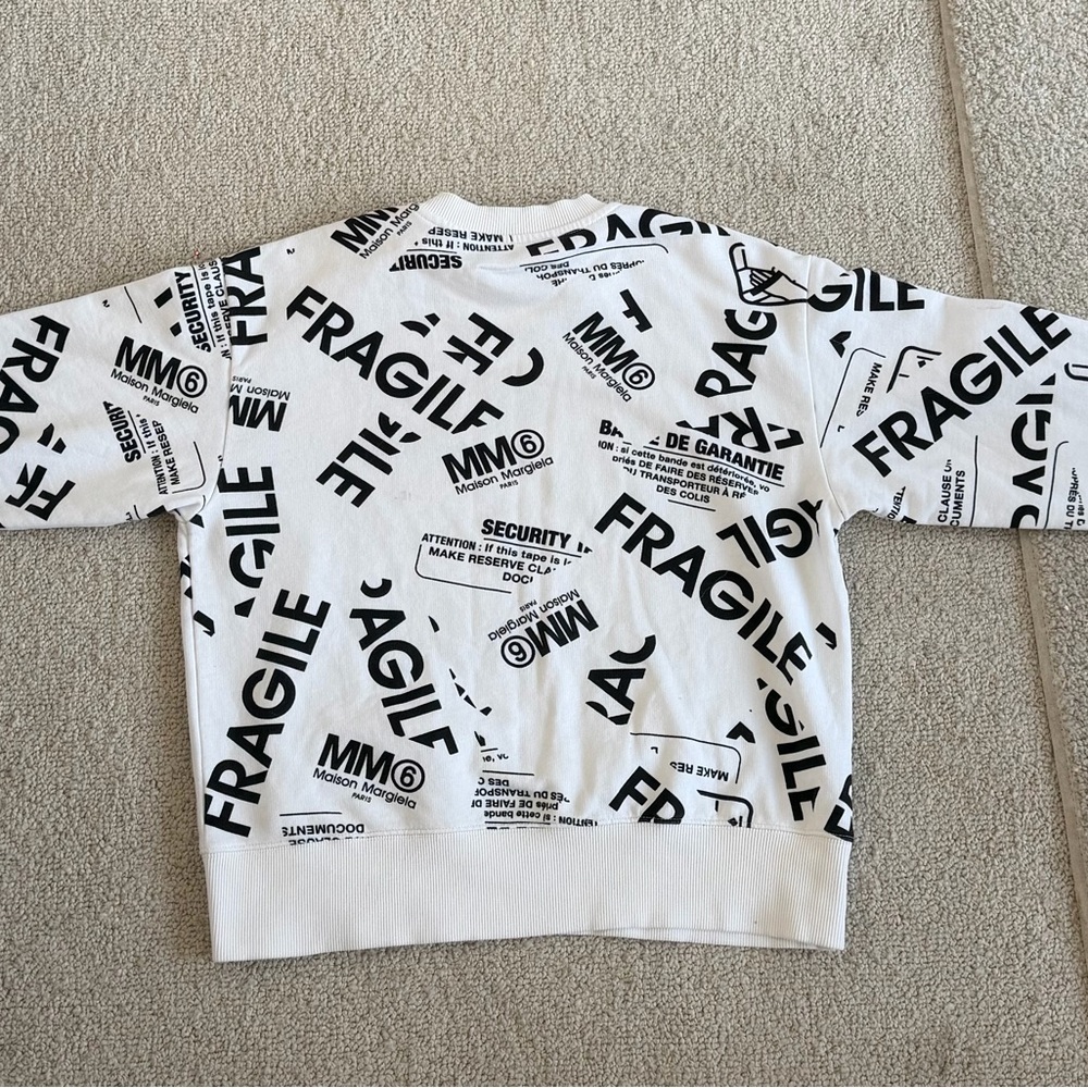 MM6 Maison Martin Margiela White Sweatshirt